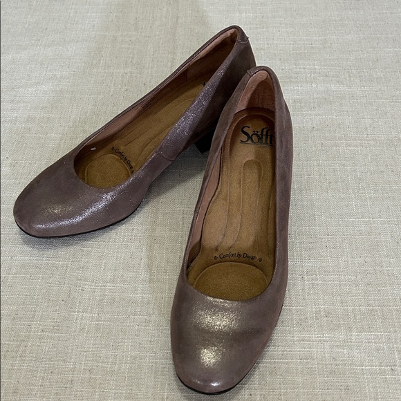 Sofft Shoes - Sofft Shoes Women’s 7 Lana Ballet Gold Pumps Metallic Comfort Heels